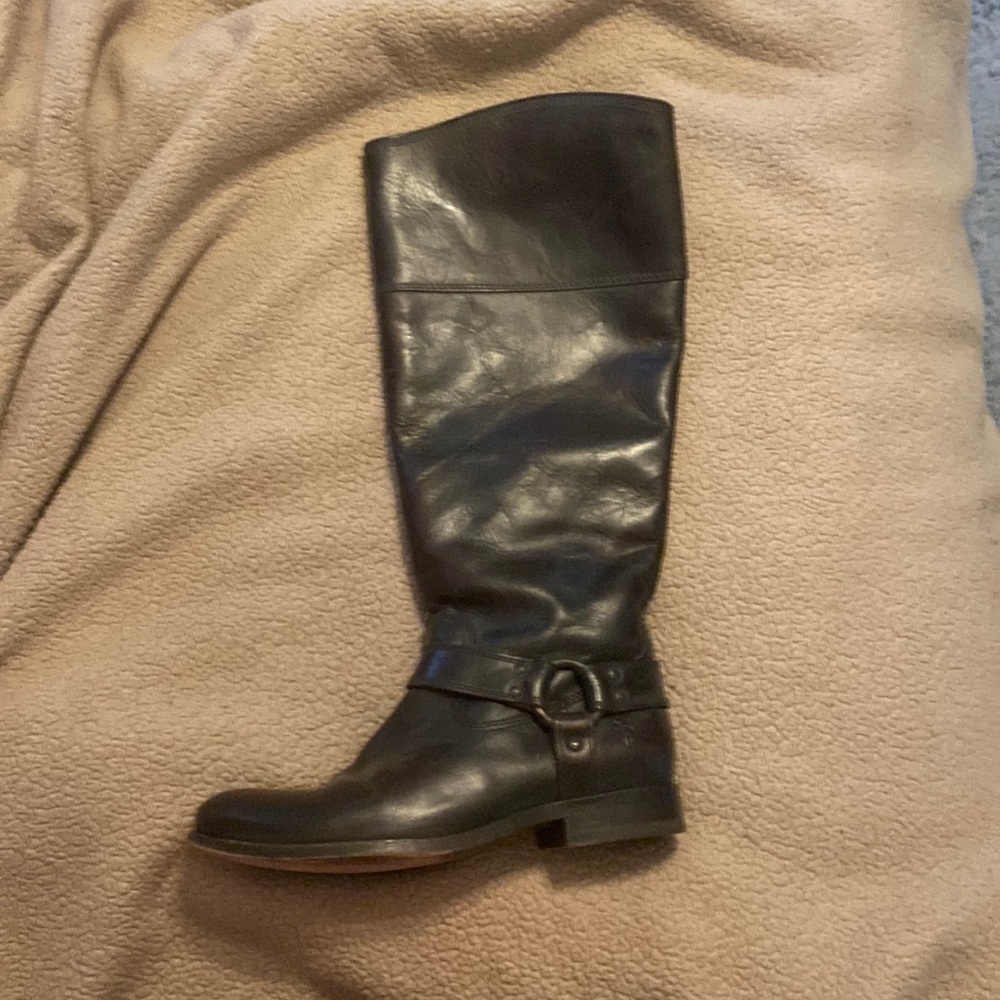 Frye Melissa Boot wide calf size 6 dark brown